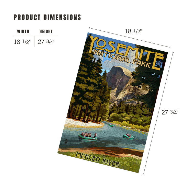 Yosemite National Park, California, Merced River Rafting, Jigsaw Puzzle