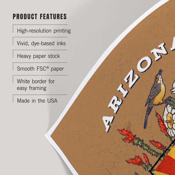 Arizona, Treasure Trove, State Series, Art & Giclee Prints