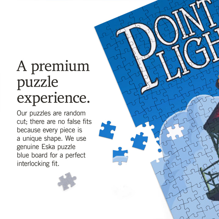 Point Robinson Lighthouse, Vashon Island, WA Font, 1000 Piece Jigsaw Puzzle