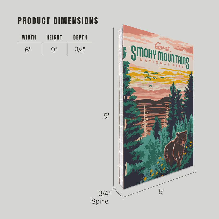 Lined 6x9 Journal, Great Smoky Mountains National Park, Explorer Series, Lay Flat, 193 Pages, FSC paper