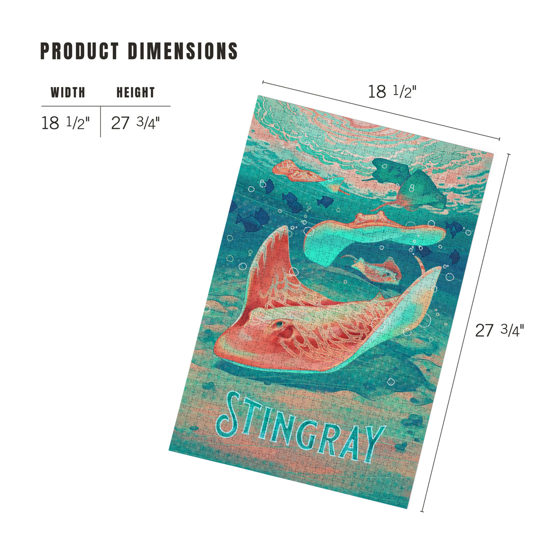 Fluid Linework, Stingray, Jigsaw Puzzle