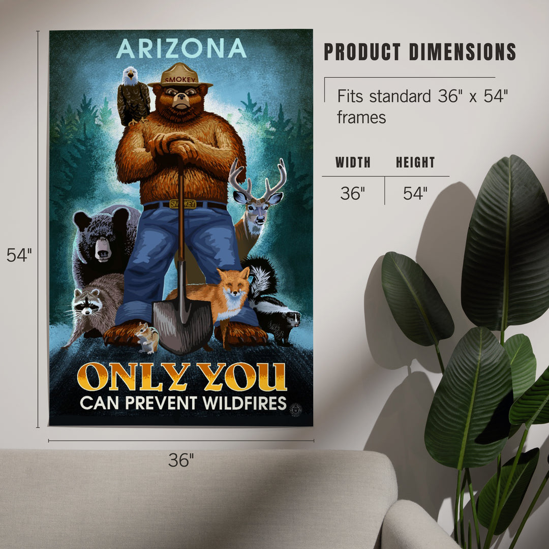 Arizona, Smokey Bear, Only You Can Prevent Wildfires, Art & Giclee Prints