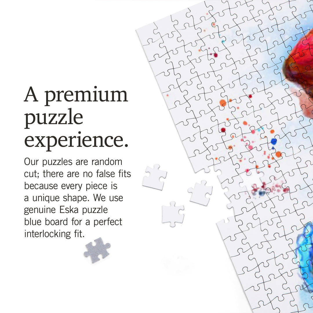 Octopus, Watercolor, 1000 Piece Jigsaw Puzzle