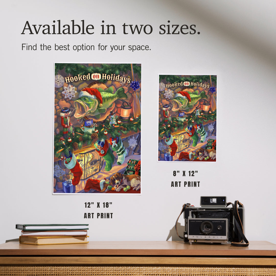 Hooked on Holidays, Oil Painting 141237, Art & Giclee Prints