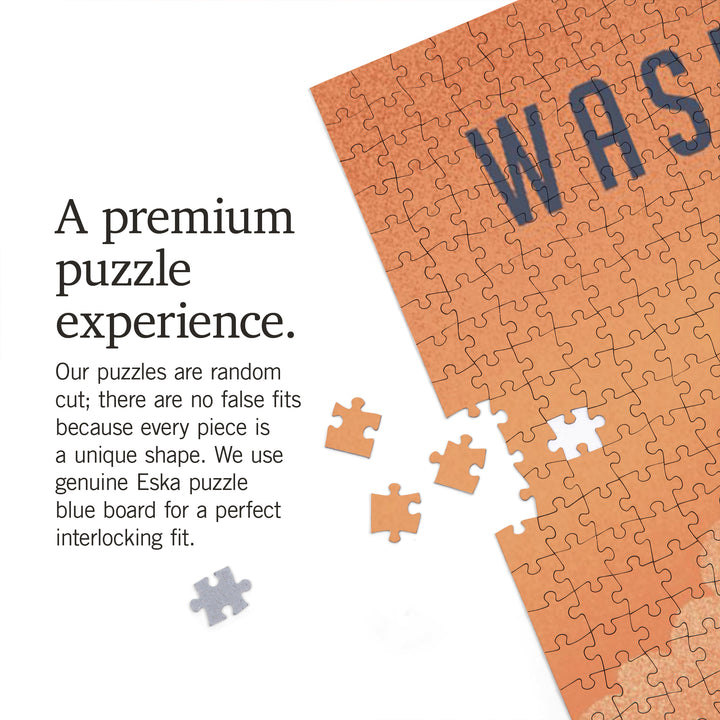 Washington, Black Bear, Litho, 1000 Piece Jigsaw Puzzle