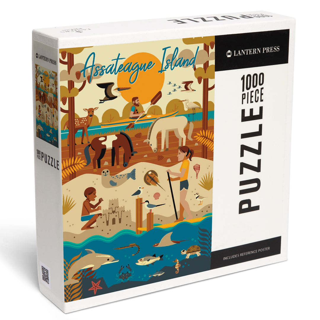 Assateague Island, Geometric, Jigsaw Puzzle