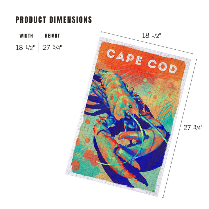 Cape Cod, Massachusetts, Vivid, Lobster, 1000 Piece Jigsaw Puzzle
