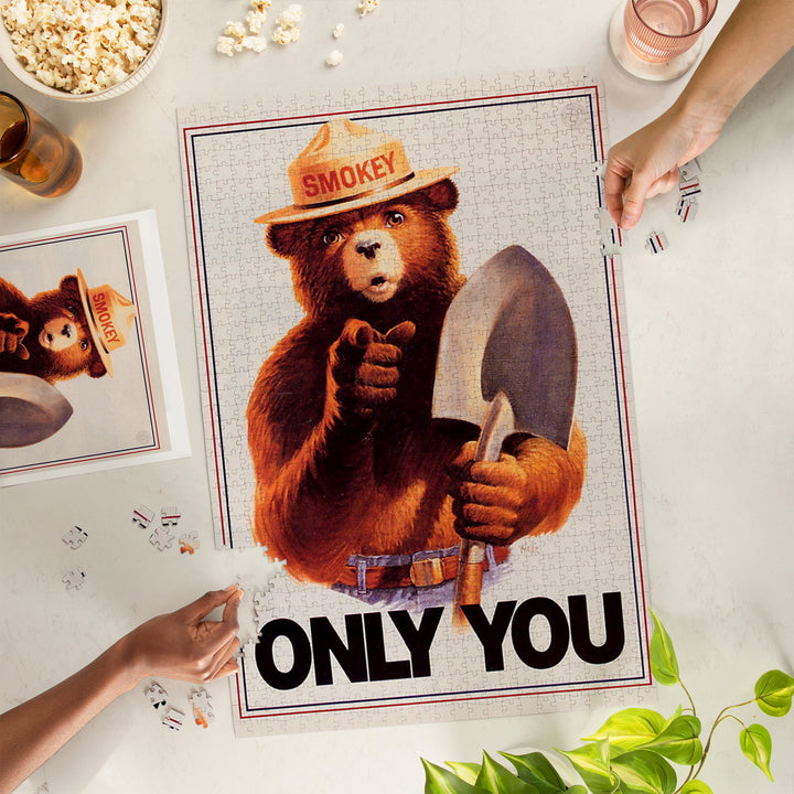 Smokey Bear, Only You, Officially Licensed Vintage Poster, Jigsaw Puzzle