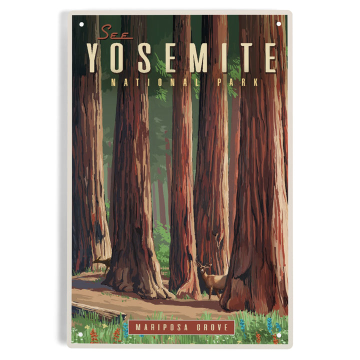 Yosemite National Park, California, See Yosemite, Mariposa Grove, Metal Signs