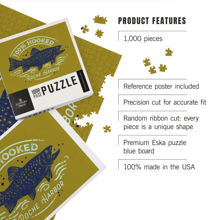 Roche Harbor, Washington, Lake Life Series, 100 Percent Hooked, 1000 Piece Jigsaw Puzzle