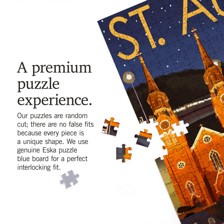St. Augustine, Florida, Night Scene, Jigsaw Puzzle