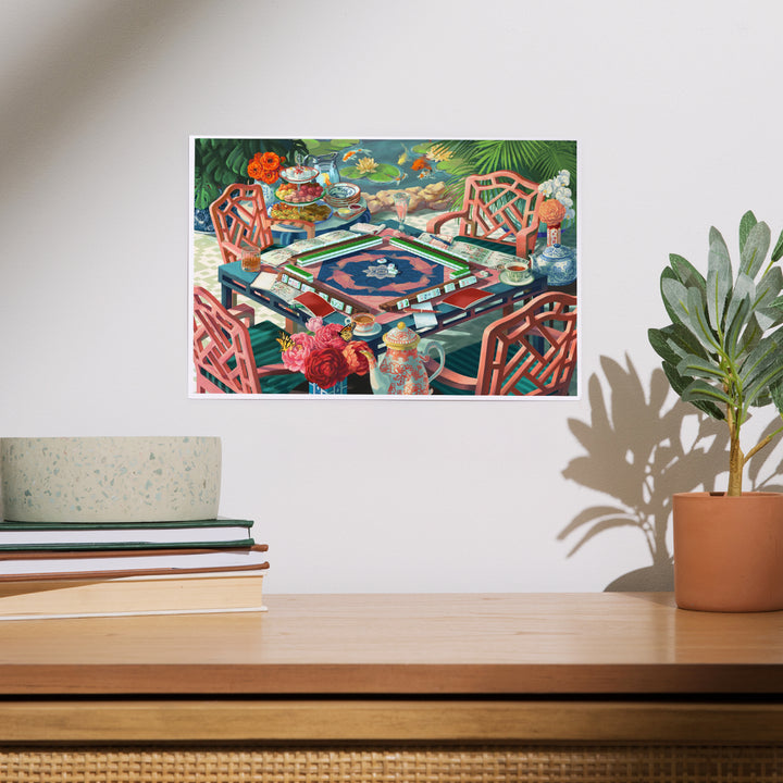 Oil Painting, Mahjong Life, Art & Giclee Prints
