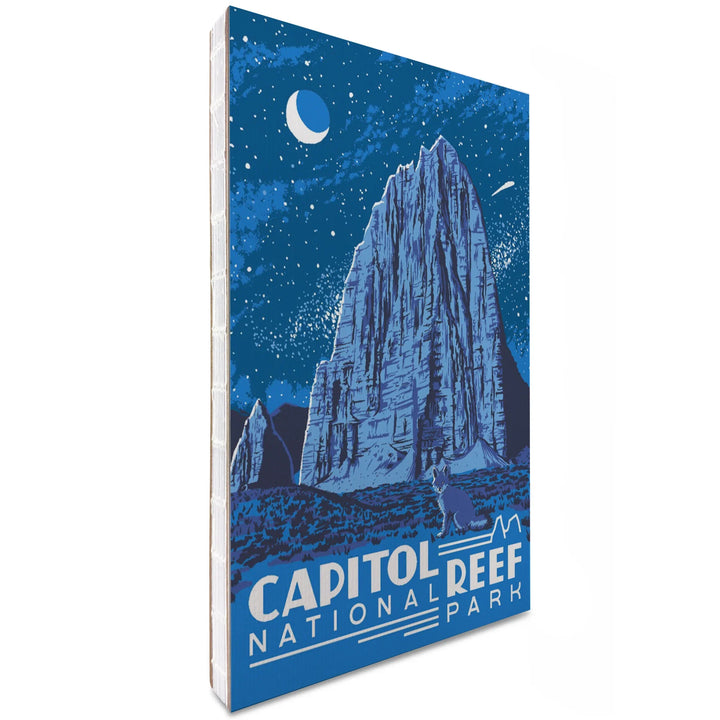 Lined 6x9 Journal, Capitol Reef National Park, Torrey, Utah, Explorer Series, Nighttime Scene, Lay Flat, 193 Pages, FSC paper