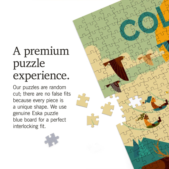 Colorado, Geometric, The Mountains Are Calling, 1000 Piece Jigsaw Puzzle