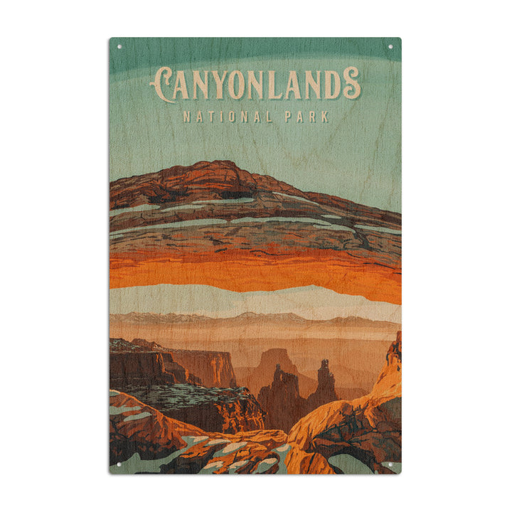 Canyonlands National Park, Utah, Painterly National Park Series, Wood Signs and Postcards