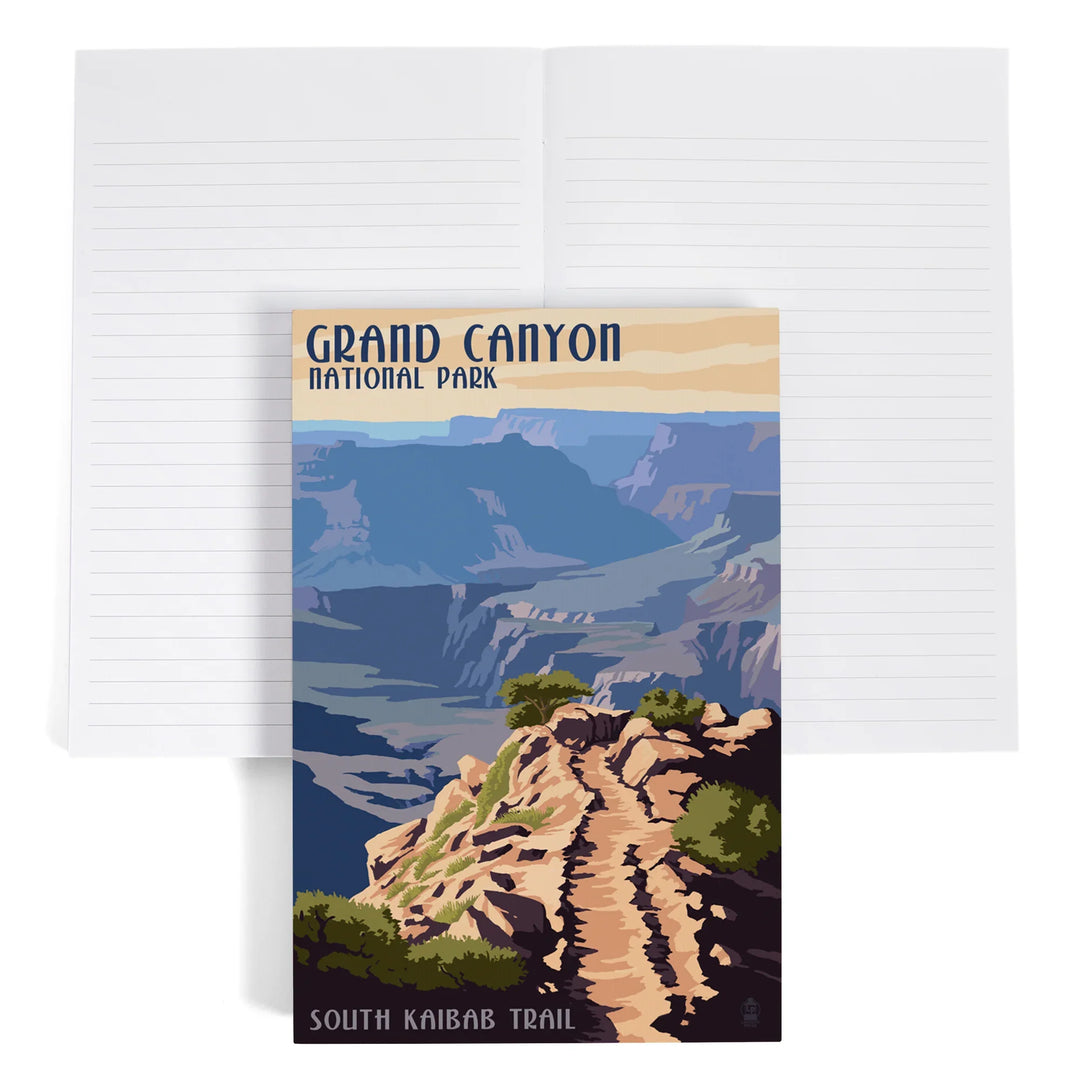Lined 6x9 Journal, Grand Canyon National Park, Arizona, South Kaibab Trail, Lay Flat, 193 Pages, FSC paper
