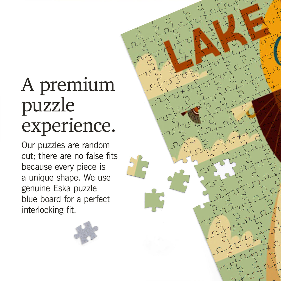 Lake Siskiyou, California, Lake Geometric, Jigsaw Puzzle