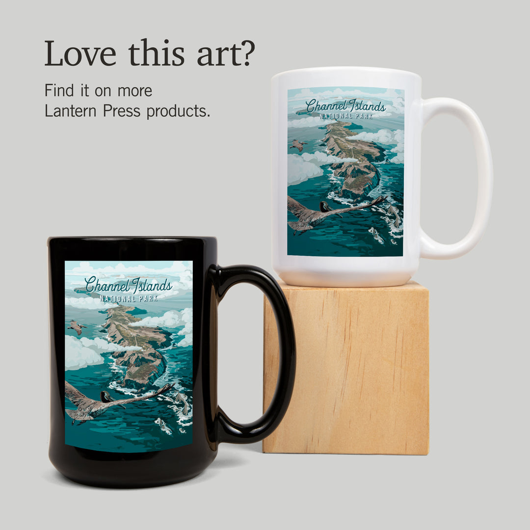 Channel Islands National Park, California, Painterly National Park Series, Ceramic Mug
