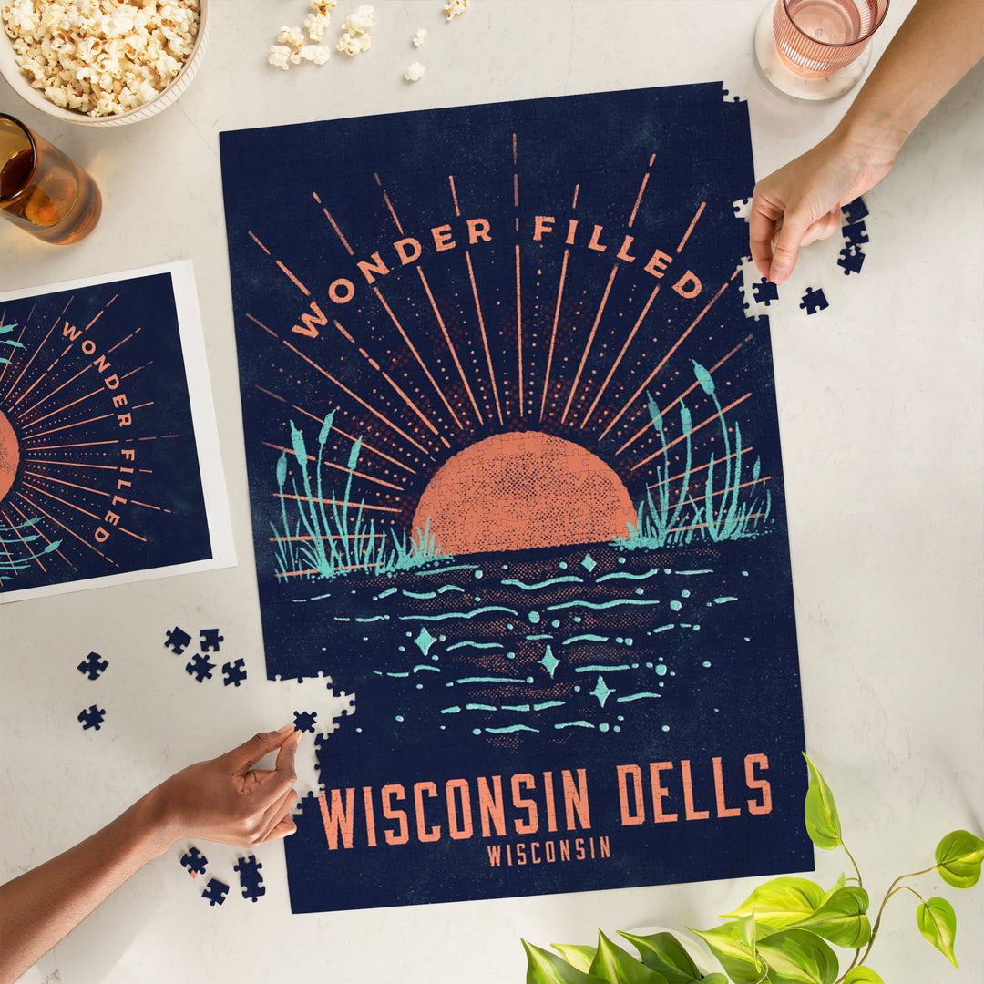 Wisconsin Dells, Wisconsin, Lake Life Series, 1000 Piece Jigsaw Puzzle