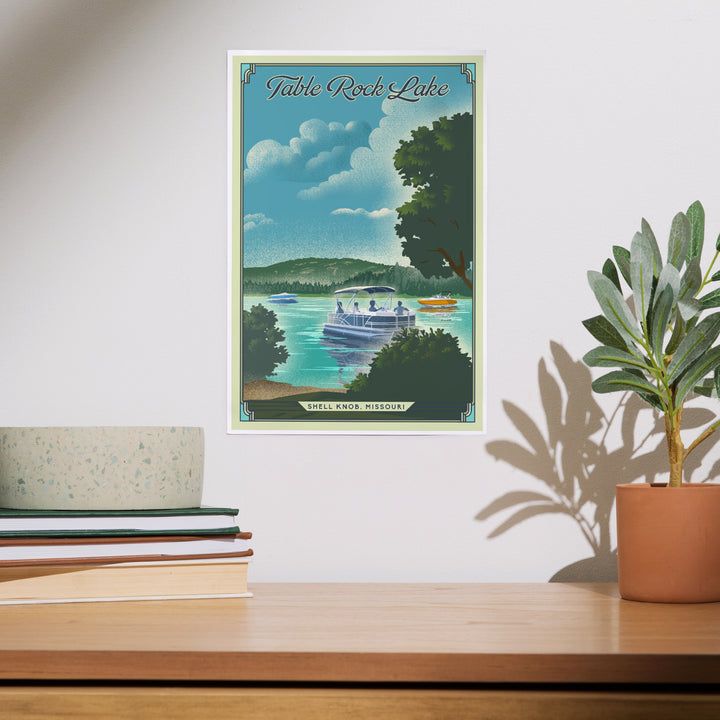 Shell Knob, Missouri, Table Rock Lake, Lithograph, Art & Giclee Prints