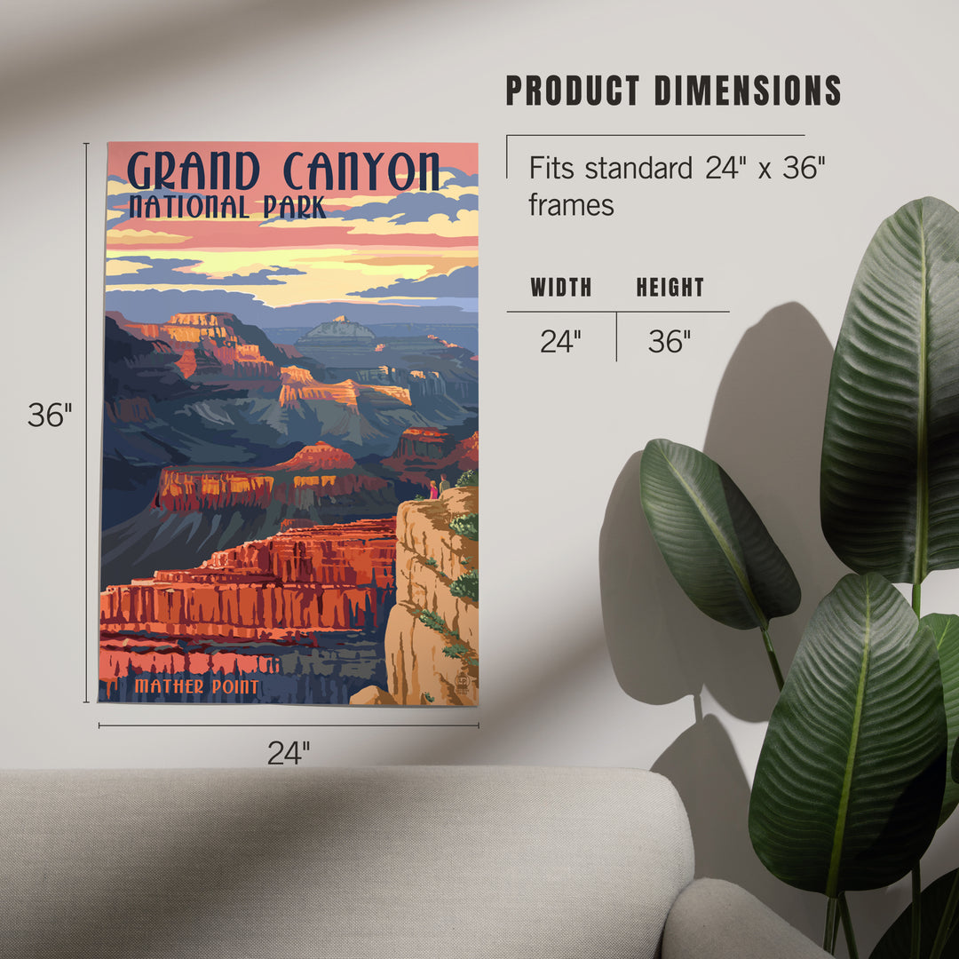 Grand Canyon National Park, Arizona, Mather Point, Art & Giclee Prints