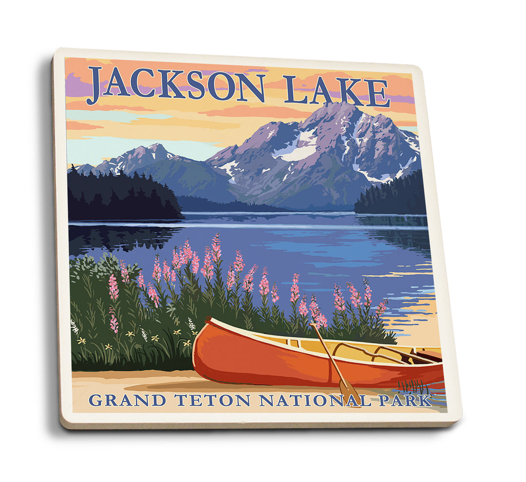 Grand Teton National Park, Wyoming, Jackson Lake, Coaster Set