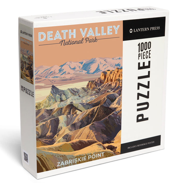 Death Valley National Park, California, Zabriskie Point, Painterly Series, Jigsaw Puzzle
