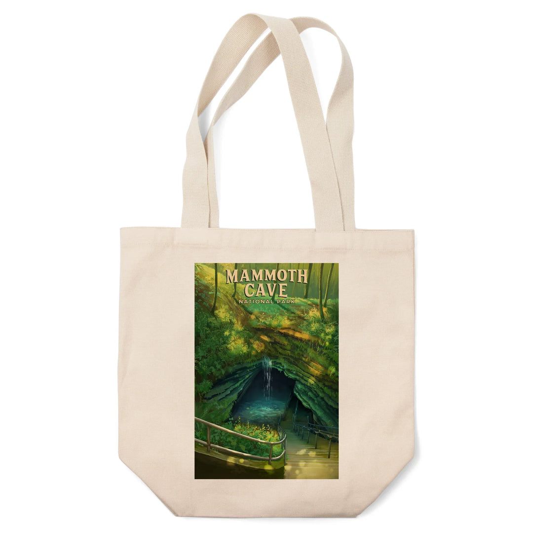 Mammoth Cave National Park, Oil Painting, Tote Bag