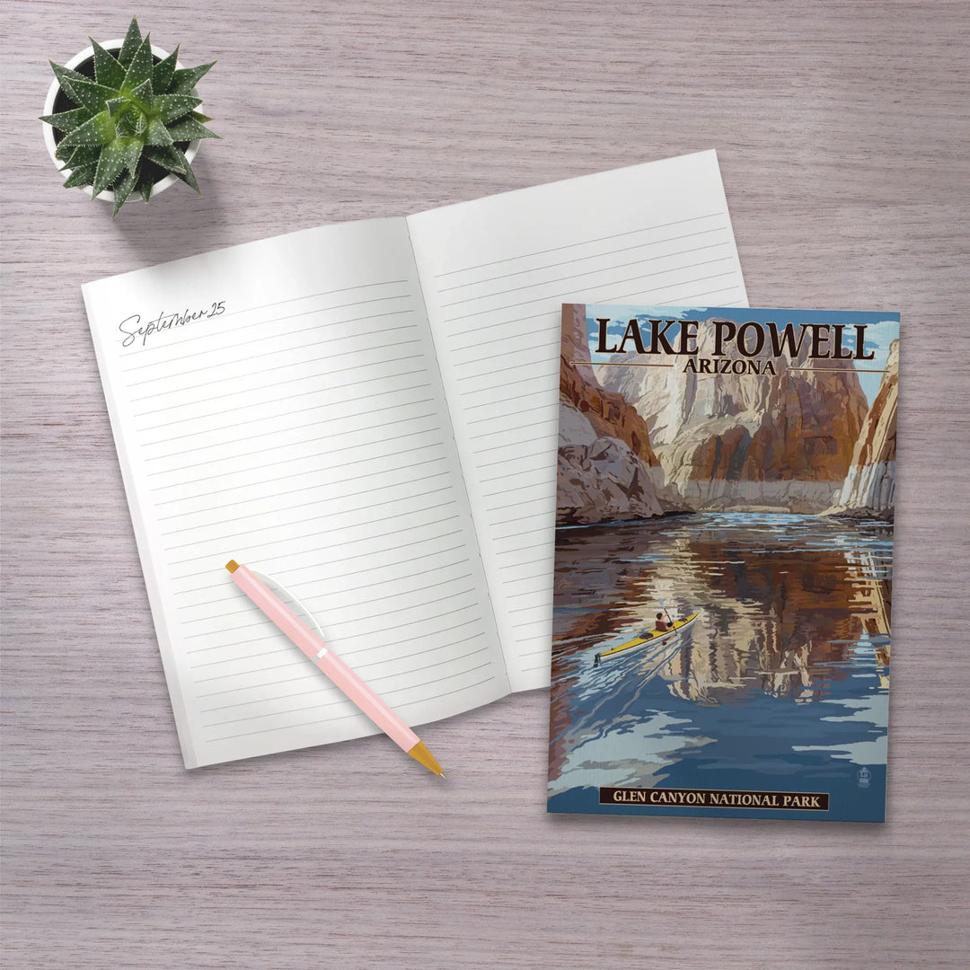 Lined 6x9 Journal, Lake Powell, Arizona, Glen Canyon National Park, Lay Flat, 193 Pages, FSC paper