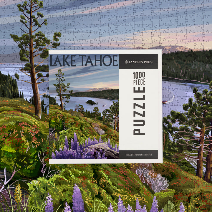 Lake Tahoe, Emerald Bay Scene, Jigsaw Puzzle