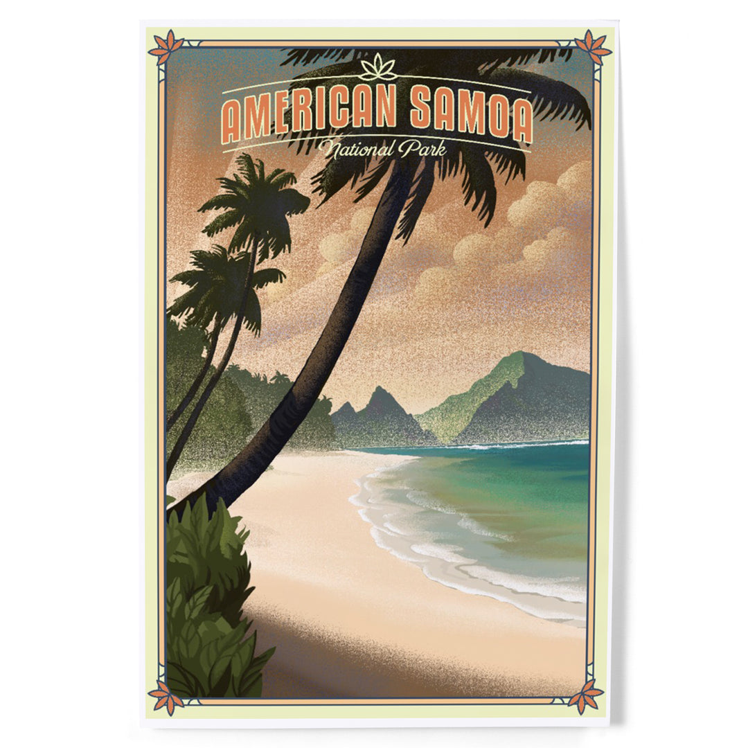 National Park of American Samoa, American Samoa, Lithograph, Art & Giclee Prints