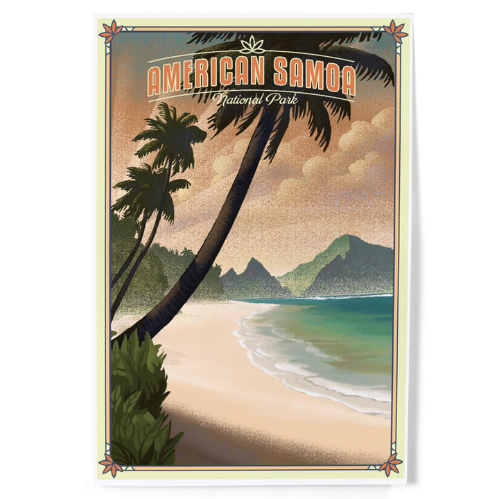 National Park of American Samoa, American Samoa, Lithograph, Art & Giclee Prints