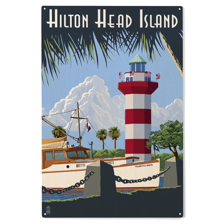 Hilton Head Island, South Carolina, Painterly, Wood Sign and Postcards