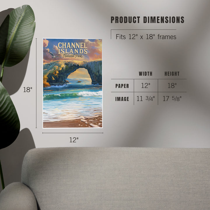 Channel Islands National Park, California, Oil Painting, Art & Giclee Prints
