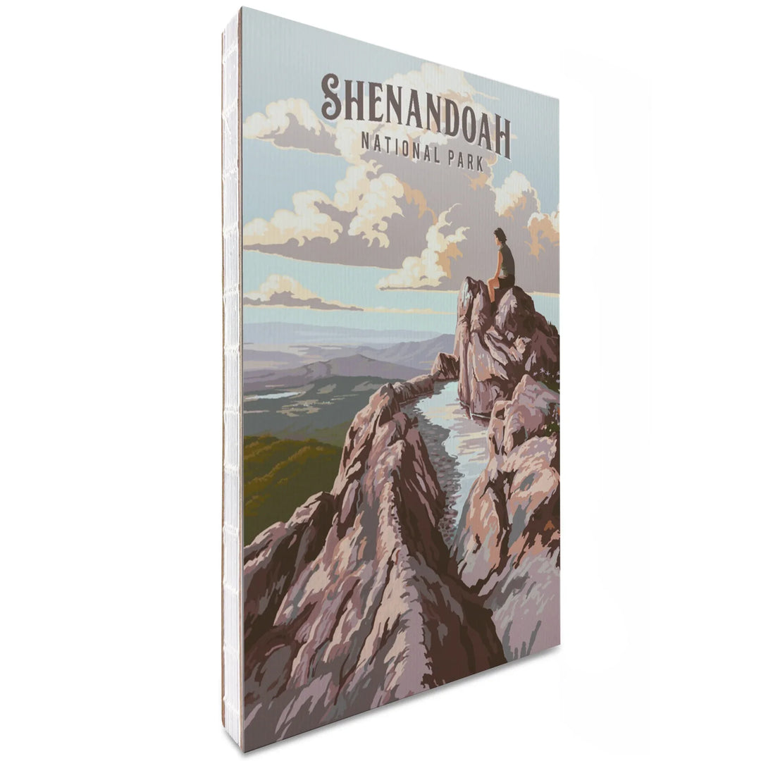 Lined 6x9 Journal, Shenandoah National Park, Virginia, Painterly National Park Series, Lay Flat, 193 Pages, FSC paper