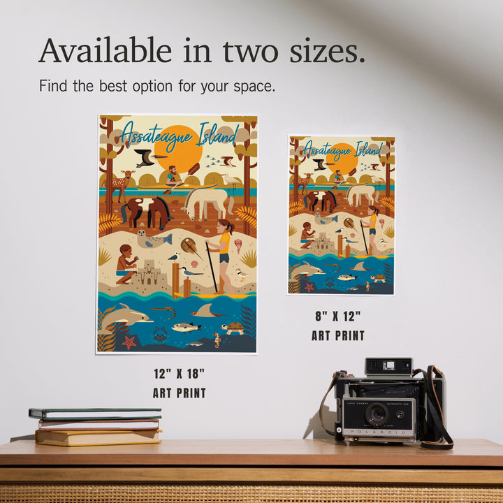 Assateague Island, Geometric, Art & Giclee Prints