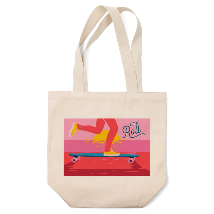 Life's A Ride Collection, Skateboarding, Let it Roll, Tote Bag