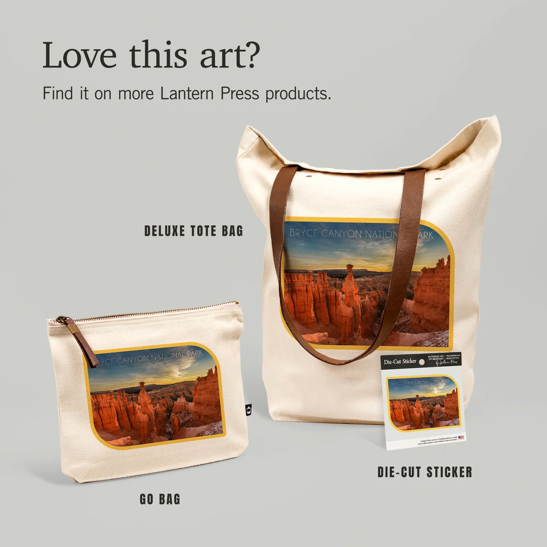 Bryce Canyon National Park, Utah, Thor's Hammer Sunrise, Photo, Organic Cotton Zipper Pouch, Go Bag