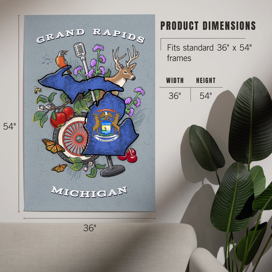 Grand Rapids, Michigan, State Treasure Trove, Art & Giclee Prints