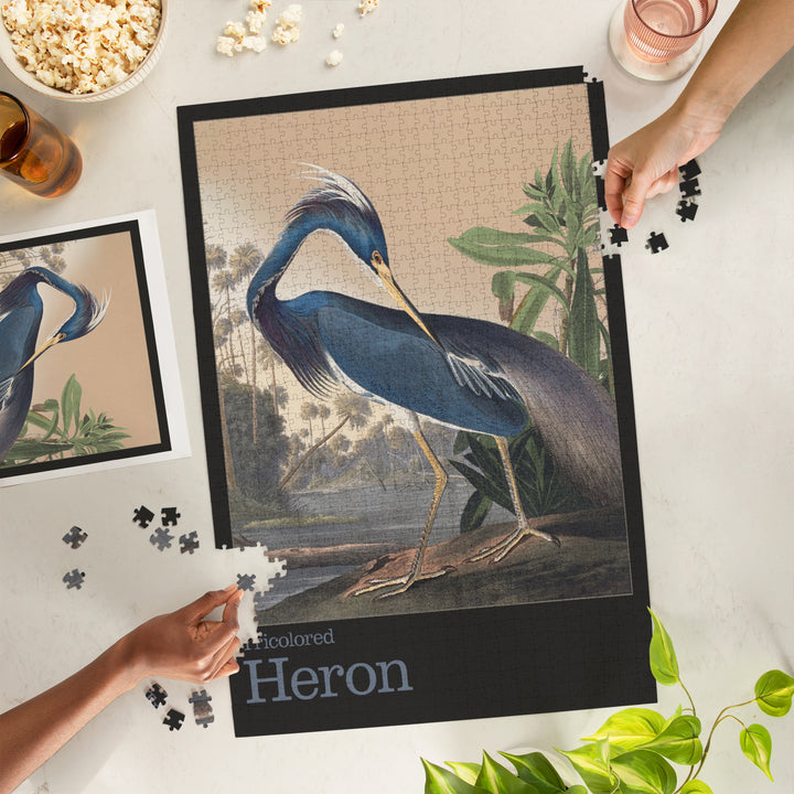 Audubon Birds of North America, Heron, 1000 Piece Jigsaw Puzzle