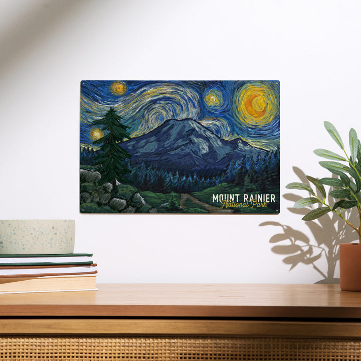 Mount Rainier National Park, Washington 114538, Wood Sign and Postcards