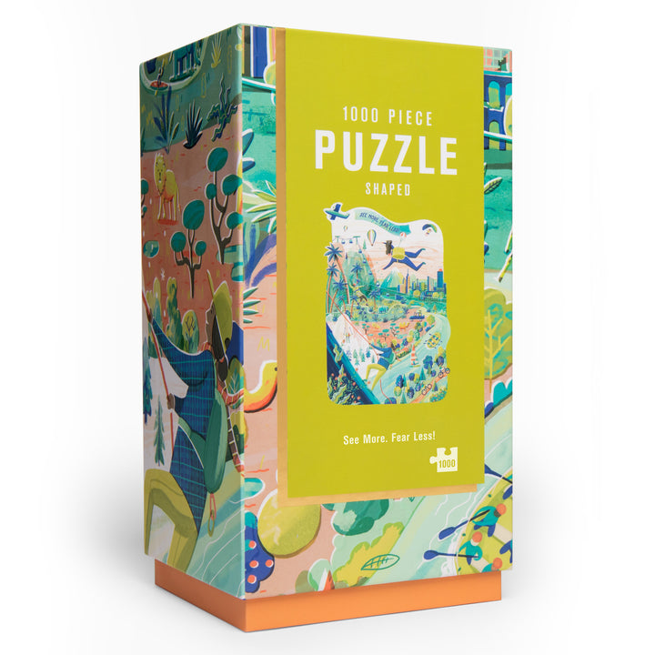 Lantern Press 1000 Piece Jigsaw Puzzle, See More Fear Less