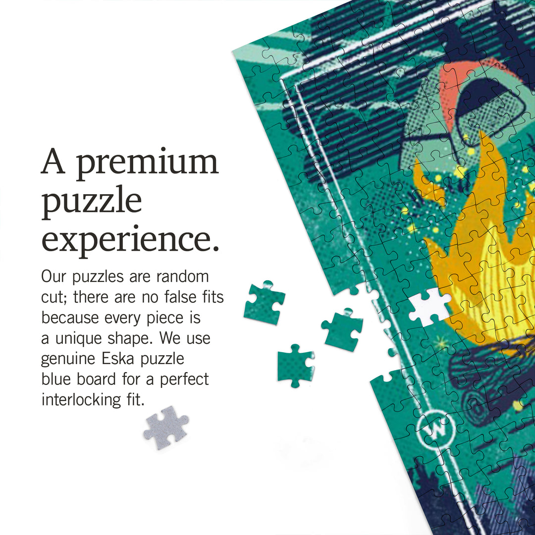 Lake Life Series, Lake Life Collage, Landscape With Trees, 1000 Piece Jigsaw Puzzle