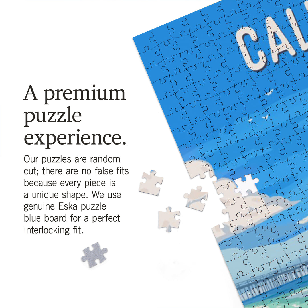 California, Painterly, Soak Up Summer, Sand Castle, 1000 Piece Jigsaw Puzzle