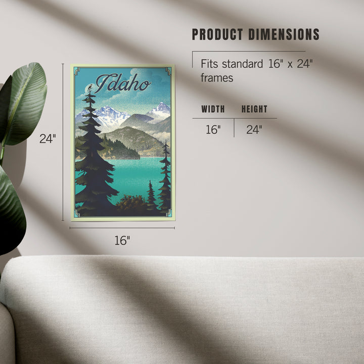Idaho, Lake, Lithograph, Art & Giclee Prints