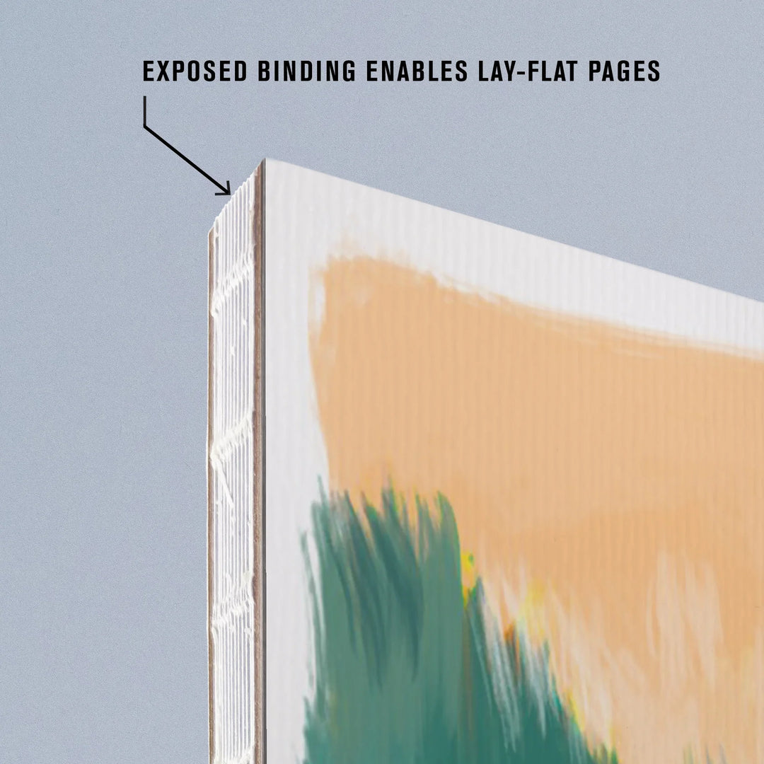 Lined 6x9 Journal, Everglades National Park, Florida, Alligator, Vivid, Lay Flat, 193 Pages, FSC paper