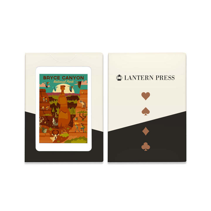Playing Cards, Bryce Canyon National Park, Utah, Geometric National Park Series, 52 Card Deck with Jokers in Box, Unique Art