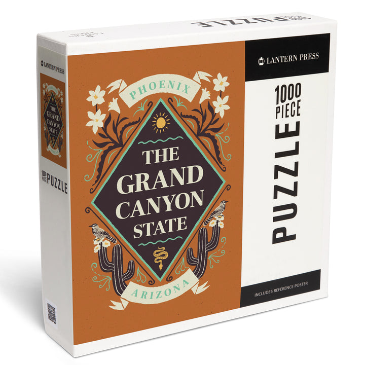 Phoenix, Arizona, State Motto Crest, State Series, Jigsaw Puzzle