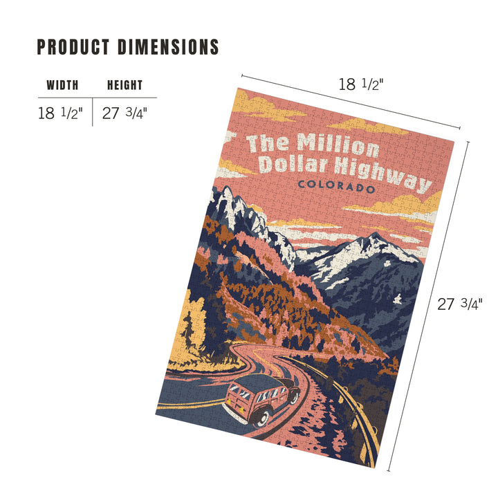 Colorado, Explorer Series, One Million Dollar Highway, 1000 Piece Jigsaw Puzzle