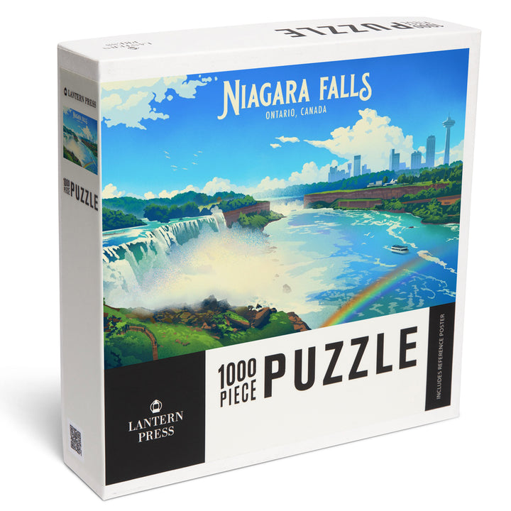 Niagara Falls, Ontario, Lithograph, Niagara Falls, Jigsaw Puzzle